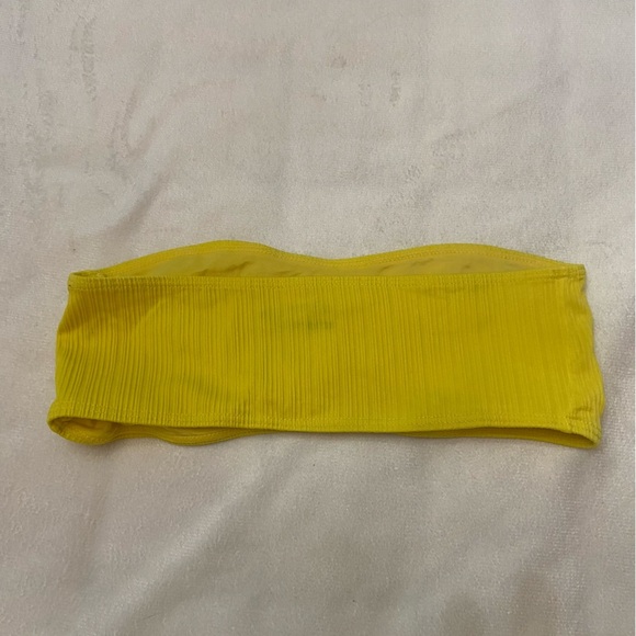 New! Frankie’s Bikini’s *flaw* jean plisse bandeau top strapless 1082 - Picture 4 of 9